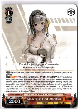 Modernia: First Affection Double Rare GODDESS OF VICTORY: NIKKE NIK/S117-E059 RR - Image 1