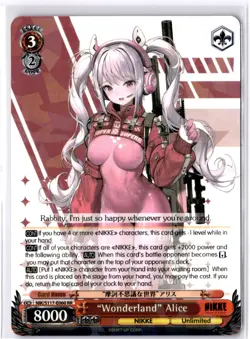 "Wonderland" Alice Double Rare GODDESS OF VICTORY: NIKKE NIK/S117-E060 RR NM - Image 1