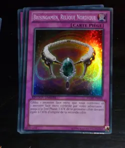 Yu-Gi-Oh SUPER RARE HOLO CARD CARTE WGRT-FR088 BRISINGAMEN RELIQUE FR VF NEUF - Image 1