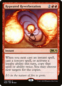 Repeated Reverberation NM M20 MTG Magic the Gathering Red English Card - Image 1