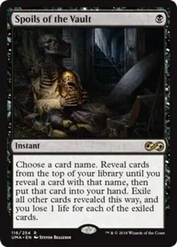 Spoils of the Vault SP Ultimate Masters MTG Magic the Gathering Black Eng Card - Image 1