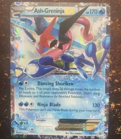 Pokemon TCG Ash-Greninja EX XY Black Star Promo XY133 Holo Card TCG Regular Size - Image 1
