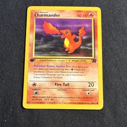 Charmander 50/82 Team Rocket 1st Edition Regular Pokemon TCG Card English NM - Image 1