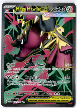 Mega Mawile ex FULL ART Ultra Rare 162/132 Pokemon Card Mega Evolution NM - Image 1