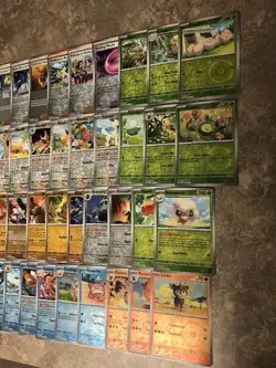 Pokemon Lot 90 Reverse Holo Cards Near Complete Prismatic Evolutions Master Set - Image 2