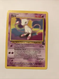 Mew # 8 - Black Star Promo - Pokemon Card Vintage WOTC - Image 1