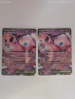 Pokemon Mew ex 151/165 Double Rare Holo Sv: Scarlet & Violet 151 EX Card X 2 🔥 - Image 1