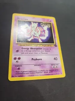 Mewtwo Pokemon Promo The First Movie Card #3 with a Kids WB Stamp - Image 2