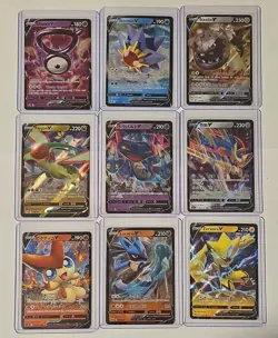 Pokemon TCG V Unown Starmie Steelix Flygon Dragapult Zamazenta 9 Card Lot - Image 1