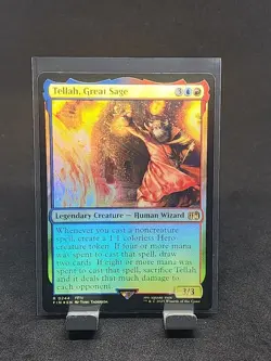 Tellah Great Sage trading card foil rare magic the gathering final fantasy mint - Image 1