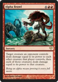 Alpha Brawl NM Dark Ascension MTG Magic The Gathering Red English Card - Image 1