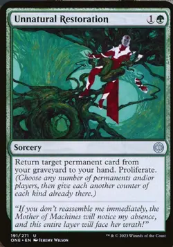 Near Mint x 4 Unnatural Restoration Phyrexia: All Will Be One - Image 1