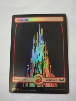 Mountain Foil (279) Full Art Streets of New Capenna SNC MTG Magic Pack Fresh - Image 1