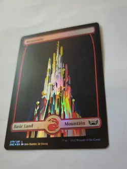 Mountain Foil (279) Full Art Streets of New Capenna SNC MTG Magic Pack Fresh - Image 2