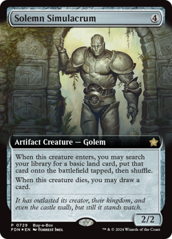 Solemn Simulacrum (FOIL) x1 - MTG Foundations FDN #729 - Image 1