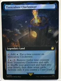 Trenzalore Clocktower (Extended Art) (Surge Foil) Doctor Who Magic MTG (1054) - Image 1