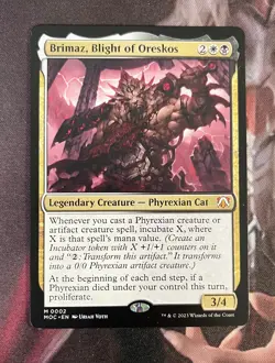 MtG Custom Commander BW Phyrexian Deck - Brimaz, Blight of Oreskos - Bracket 2 - Image 1