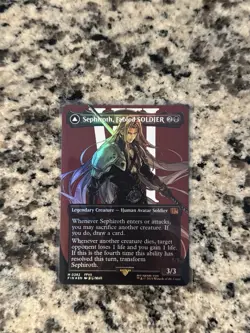 Sephiroth, Fabled SOLDIER (0382) (Borderless) M Foil 382 NM - Image 1