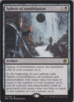 Sphere of Annihilation NM #121 Adventures in the Forgotten Realms MTG - Image 1