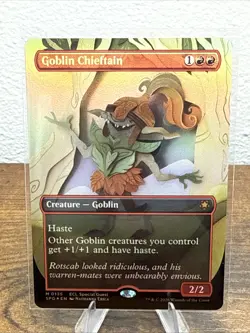 Goblin Chieftain (Borderless) [Special Guests] 135 NM Foil Lorwyn Eclipsed - Image 1