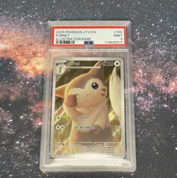 FURRET 168/159 - 2025 POKEMON JTG EN-JOURNEY TOGETHER ILLUSTRATION RARE - PSA 9 - Image 1