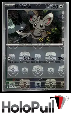 Pokemon TCG SV: Black Bolt Minccino (Master Ball Pattern) #075/086 Common - Image 1