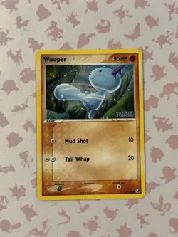 Pokemon TCG Wooper 79/115 Holo Rare EX Unseen Forces NM - Image 1