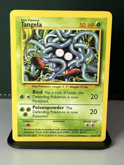Pokemon TCG Tangela Base Set Unlimited 66/102 - NM - WOTC VINTAGE - Image 1