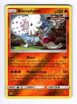Blacephalon SM - Unbroken Bonds #32 (2019) Rare Reverse Holo NM Pokemon - Image 1