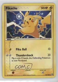 Pikachu Pokemon EX Emerald #60 2005 - Image 1