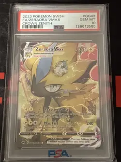 Pokemon TCG Zeraora VMAX Galarian Gallery Crown Zenith GG42/GG70 PSA 10 - Image 1