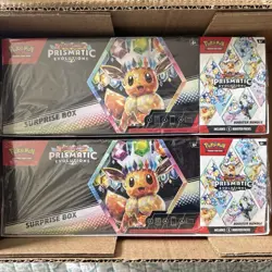 Pokemon Sam's Club Prismatic Evolutions Surprise Box + Booster Bundle (Lot of 2) - Image 1