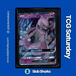 2019 POKEMON SM HIDDEN FATES #31/68 MEWTWO GX FULL ART - Image 1
