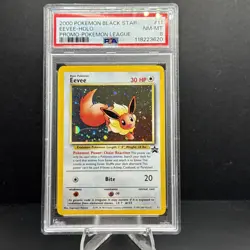 Eevee 2000 Pokemon Black Star Promo Pokemon League #11 PSA 8 - Image 1