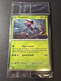 Genesect 008 Mega Evolution Phantasmal Flames SEALED stamped PROMO Pokemon TCG - Image 1