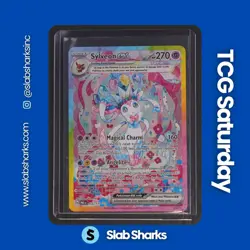 2025 POKEMON PRISMATIC EVOLUTIONS #156/131 SYLVEON EX SPECIAL ILLUSTRATION RARE - Image 1