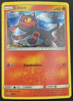 Litten SM02 Holo General Mills Promo Pokemon LP - Image 1