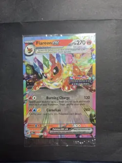 2025 Pokemon Flareon EX Sealed Prismatic Evolutions Scarlet & Violet - Image 1