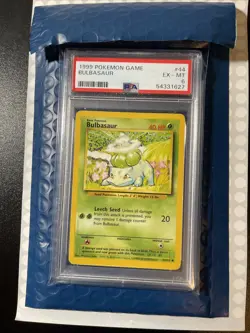 1999 Pokemon Game Bulbasaur PSA 6 Ex-MT - Image 3