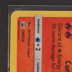 2019 POKEMON BLACK STAR PROMO #SM226 CHARIZARD HOLO - Image 3