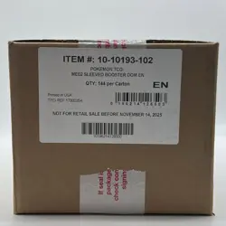 2025 Pokemon Mega Evolution Phantasmal Flames Sealed Sleeved Pack Booster Case - Image 1