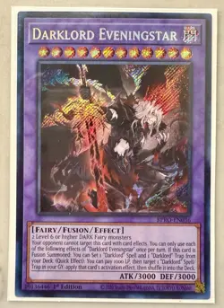 Darklord Eveningstar 1st Edition Secret Rare BPRO-EN036 Yu-Gi-Oh! - Image 1