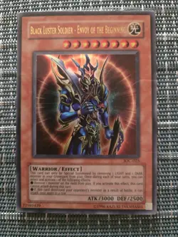 YuGiOh Ultra Rare Card Black Luster Soldier Envoy Of The Beginning IOC-025 - Image 2