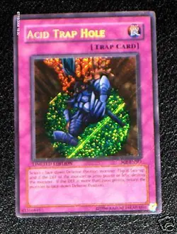 Yu-Gi-Oh SECRET RARE CARD SOI-ENSE1 ACID TRAP HOLE MINT - Image 1