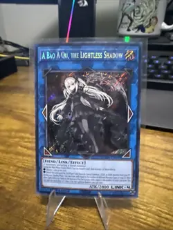 YUGIOH! A Bao A Qu, the Lightless Shadow SUDA-EN049 Secret Rare 1st Edition NM - Image 1