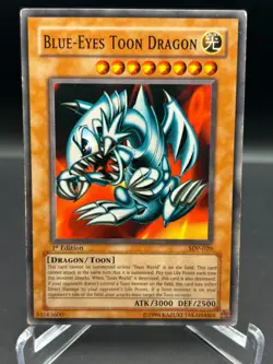 Blue Eyes Toon Dragon SDP-020 1st Edition Yu-Gi-Oh! TCG Rare Vintage Card LP - Image 1