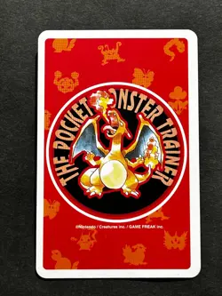 Squirtle Charizard Pokemon Card Playing Card TCG Red Japanese Nintendo 1996 - Image 2