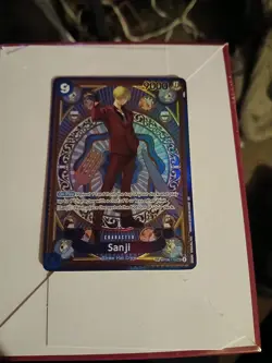 One Piece TCG Sanji OP06-119 a Fist of Divine Speed English, NM Secret Rare Card - Image 1