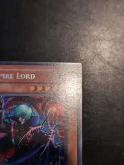 Yu-Gi-Oh! SECRET RARE HOLO CARD VAMPIRE LORD DCR-000 1996 VINTAGE PRINT VLP - Image 3