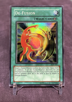 LON-097 De-Fusion Super Rare Unlimited Edition LP Yugioh Card - Image 1